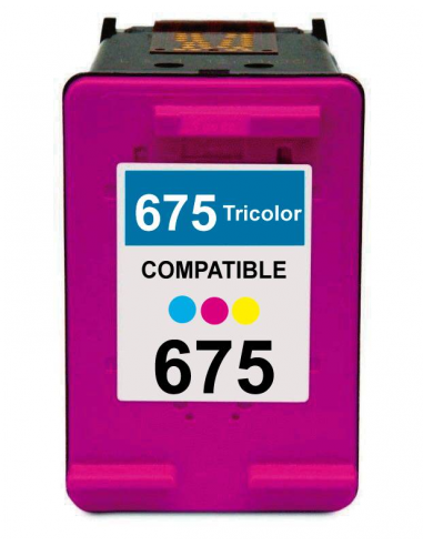 Cartucho Alternativo Para Hp 675xl - Tricolor - (18ml)