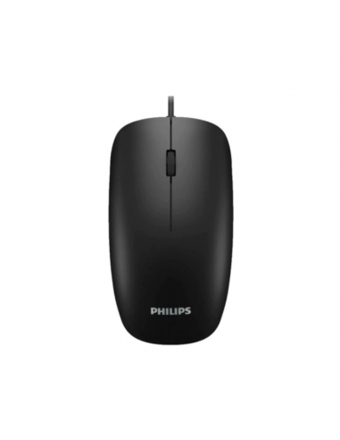 Mouse Philips M214 Negro Usb Con Cable Optical 1000dpi