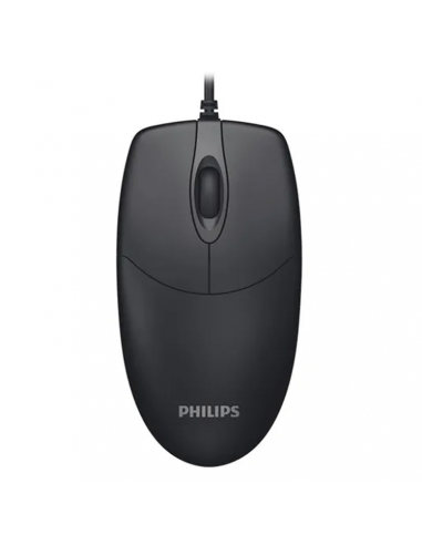 Mouse Philips M234 Negro Usb Con Cable Optical 1000dpi