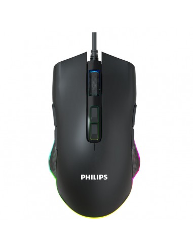 Mouse Philips Gamer G201 Rgb Retroiluminado C/ Cable